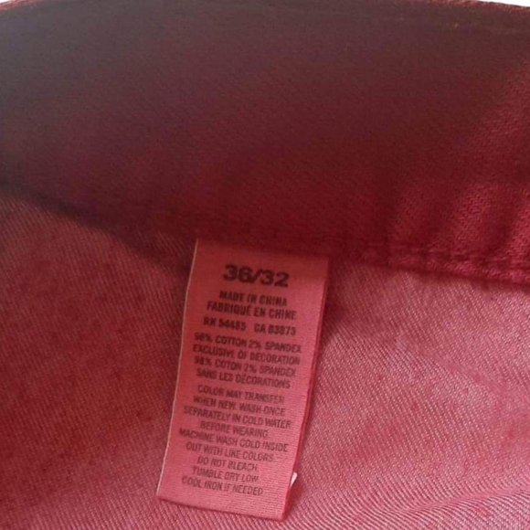 American Eagle skinny jeans.size 36. Coloe burgundy - Picture 5 of 6